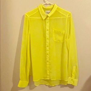 American Eagle Chiffon Long-sleeve